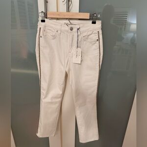 NWT Tommy Bahama crop jeans with side rhinestone